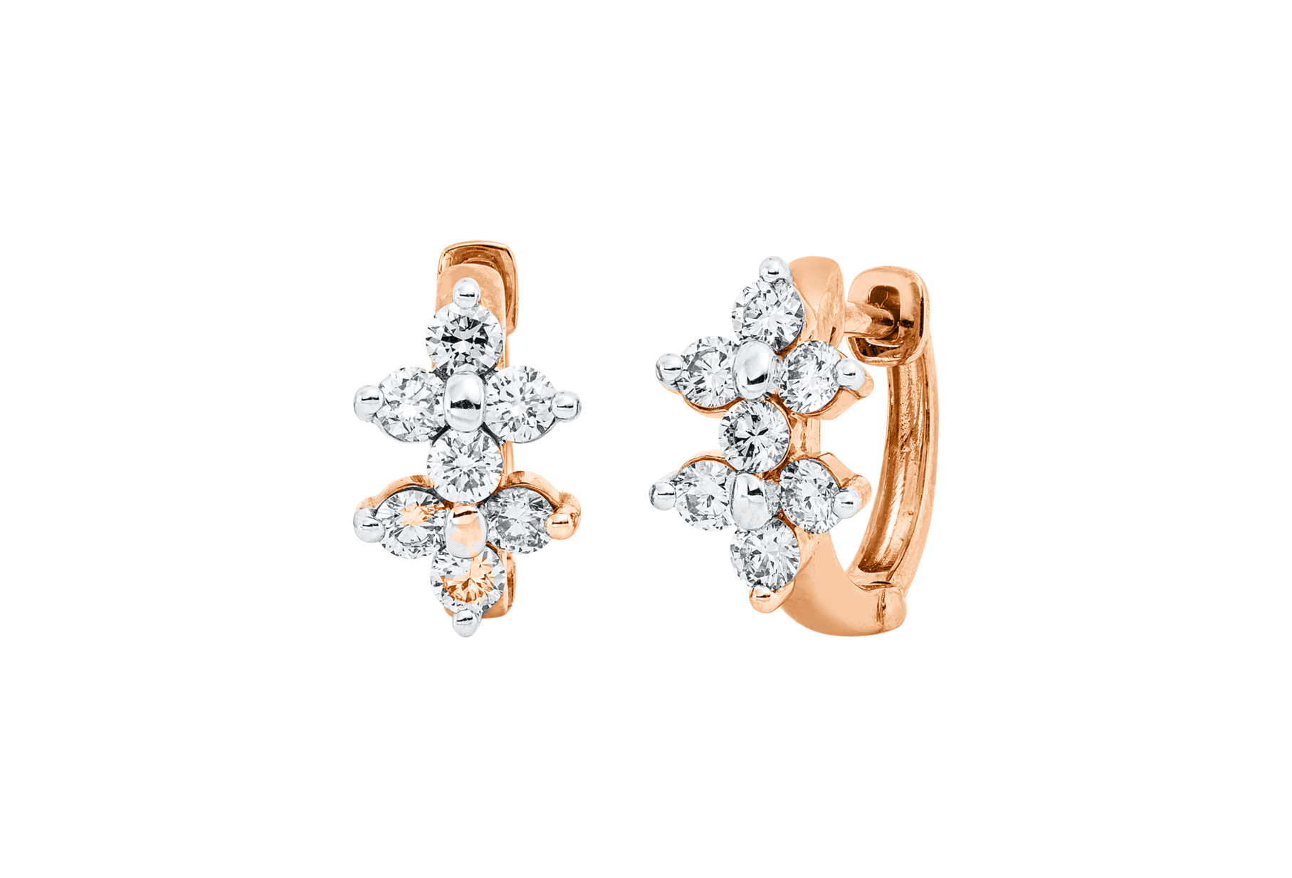 Brogle Classic Bicolor Diamantcreolen Brogle Classic Bicolor Diamantcreolen