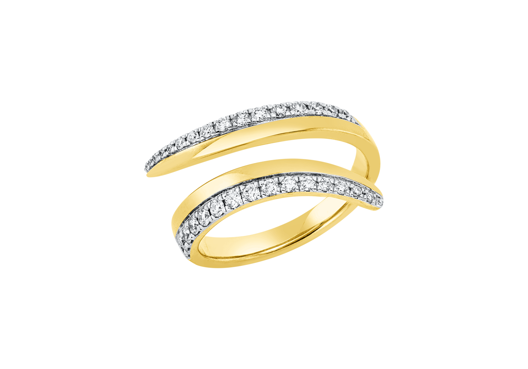 Brogle Classic Bicolor Diamond Ring