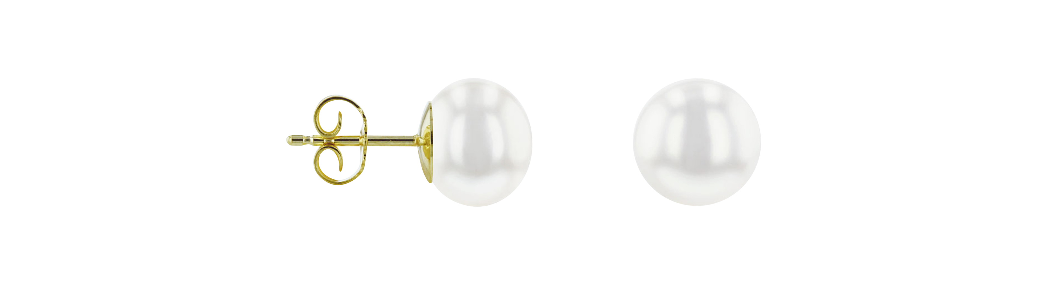 Brogle Classic freshwater pearl stud earrings
