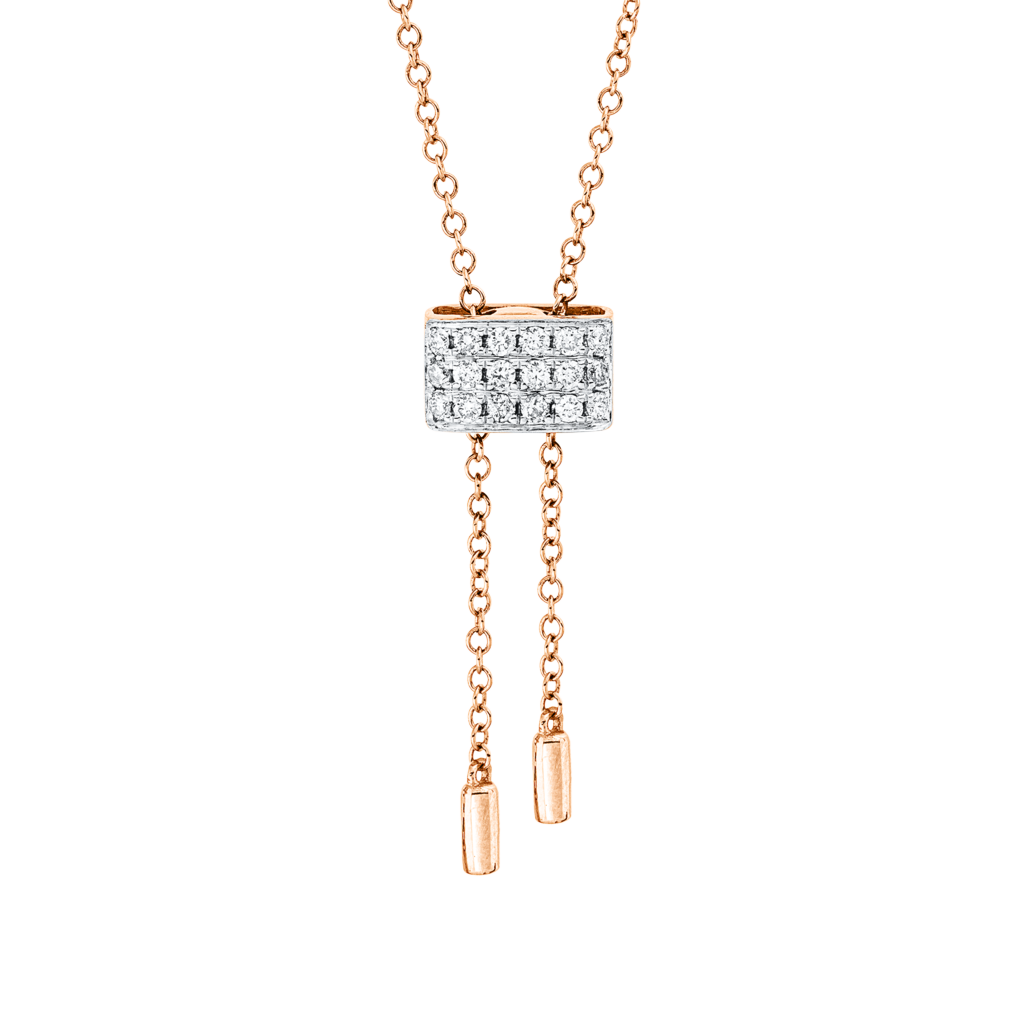 Brogle Classic bicolour necklace with diamond pendant