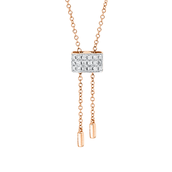 Brogle Classic bicolour necklace with diamond pendant