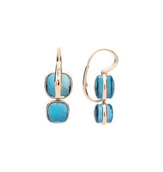 POC2025 O7WHR DB0TL 030 Pomellato nudo pendant earrings rose gold 18kt diamond blue london topaz a89c0518e9295bc33