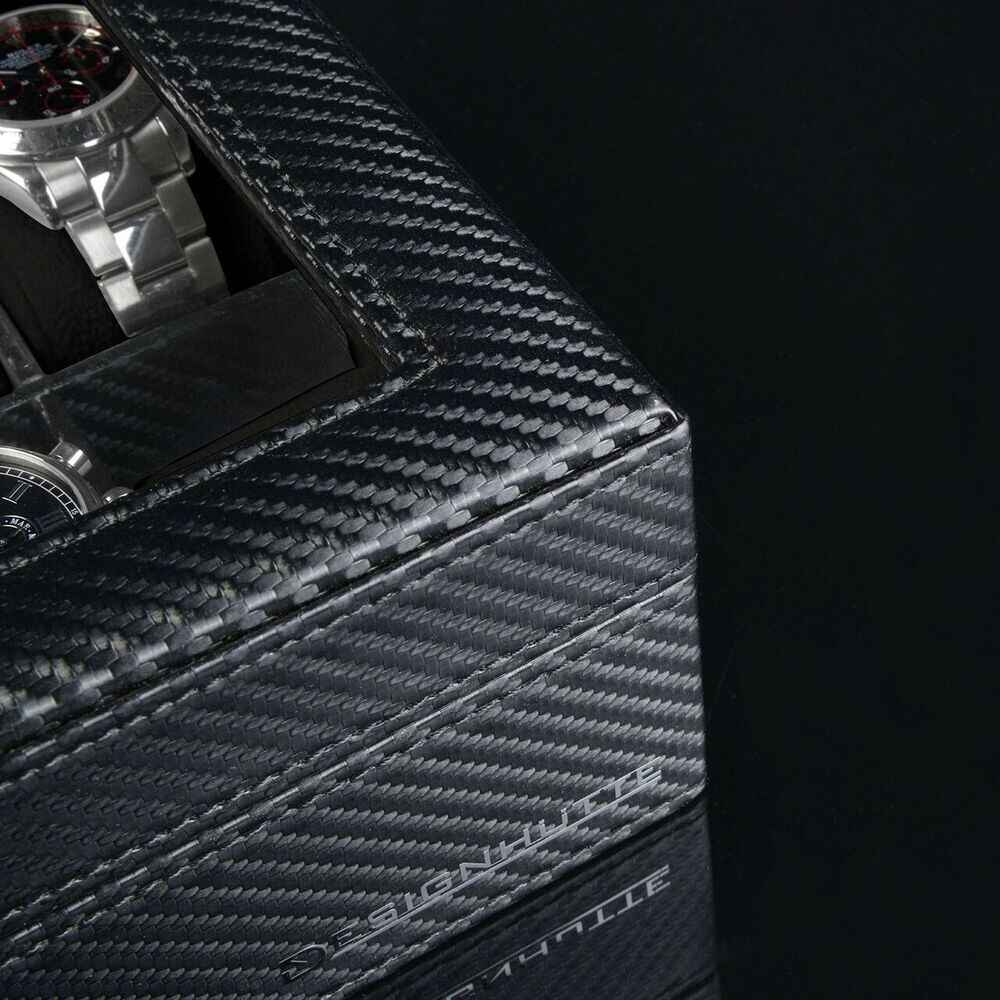 Designhütte watch box Boston 12 - carbon / black