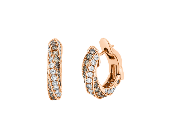 Brogle Selection diamond hoop earrings