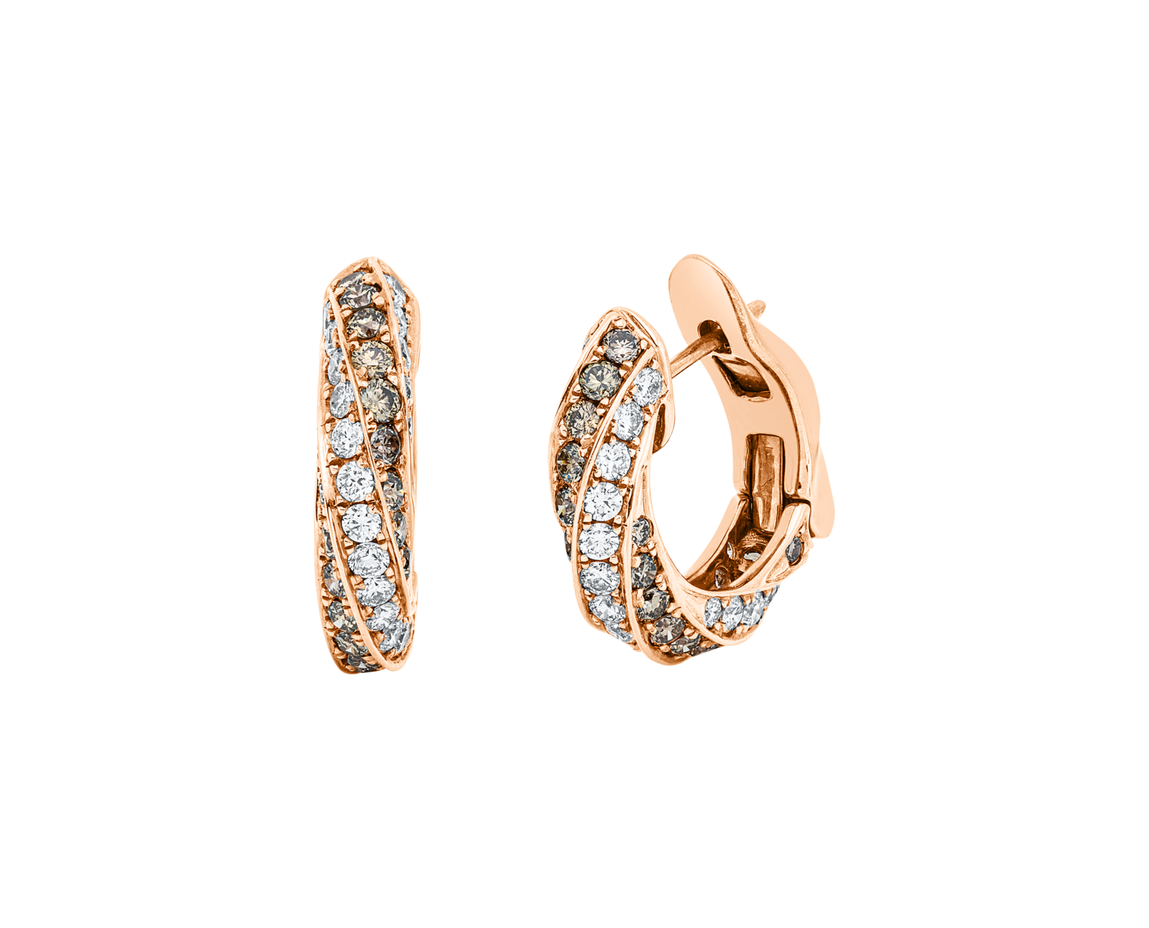 Brogle Selection diamond hoop earrings Brogle Selection diamond hoop earrings