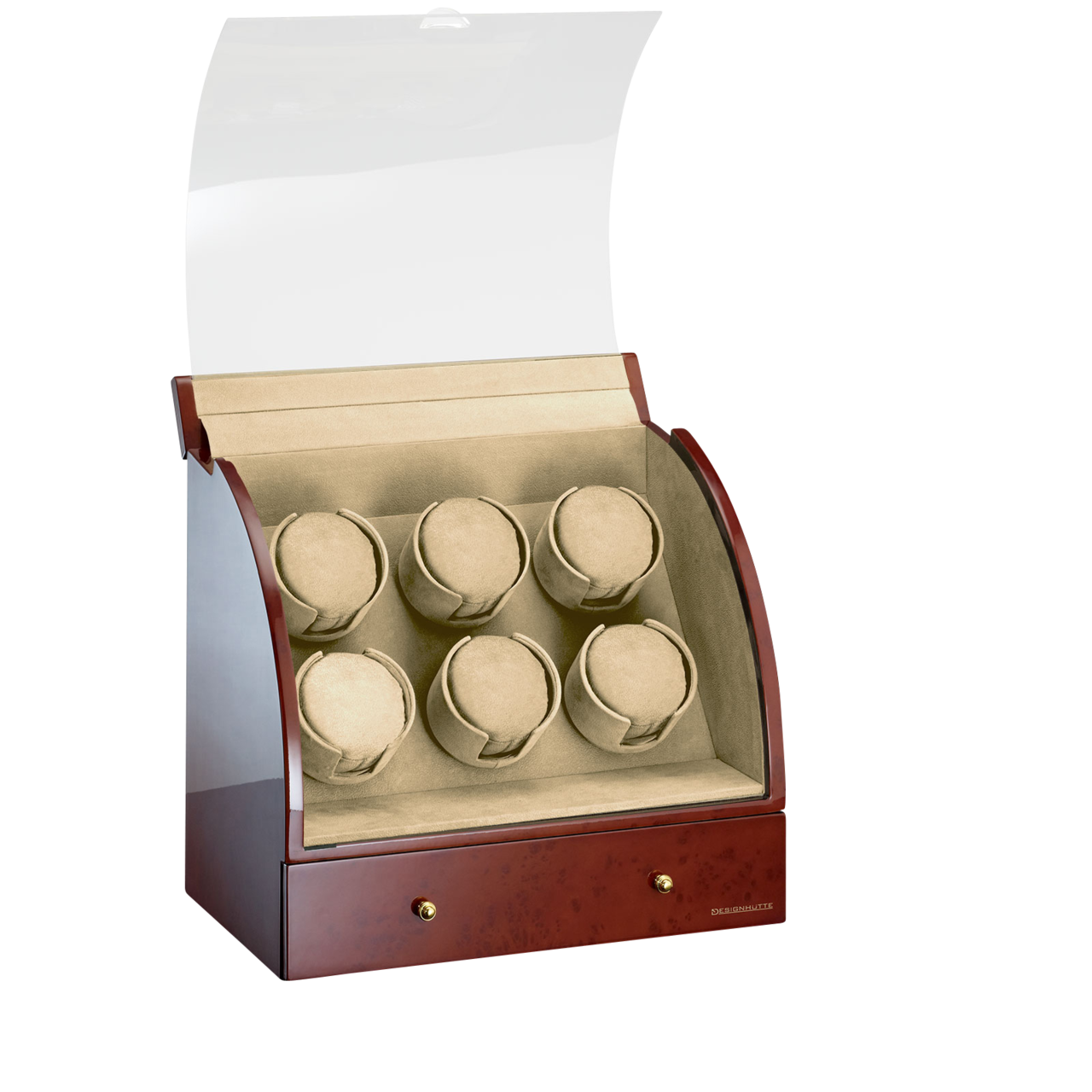 Designhütte Watch winder Basel 6 LCD Designhütte Watch winder Basel 6 LCD