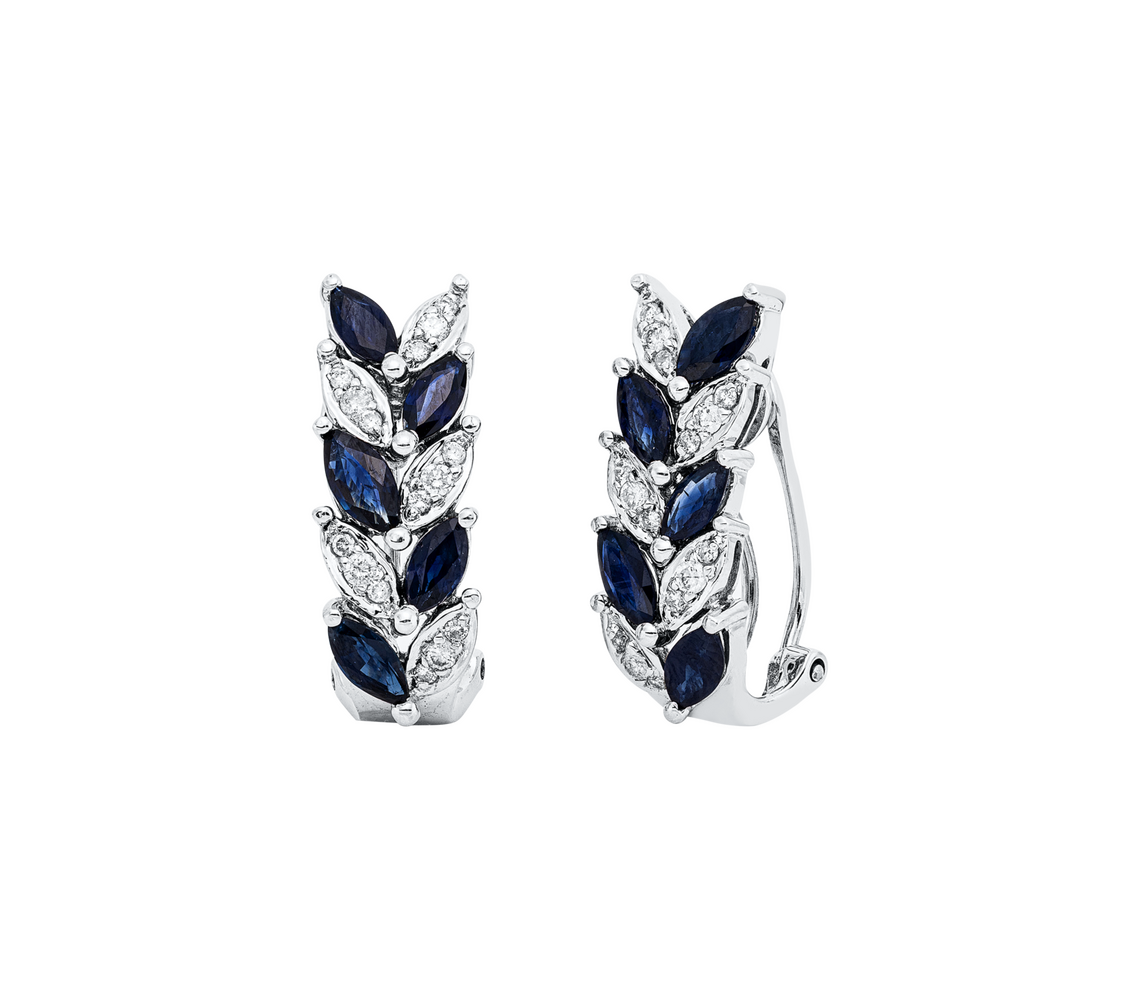 Brogle Selection sapphire hoop earrings Brogle Selection sapphire hoop earrings