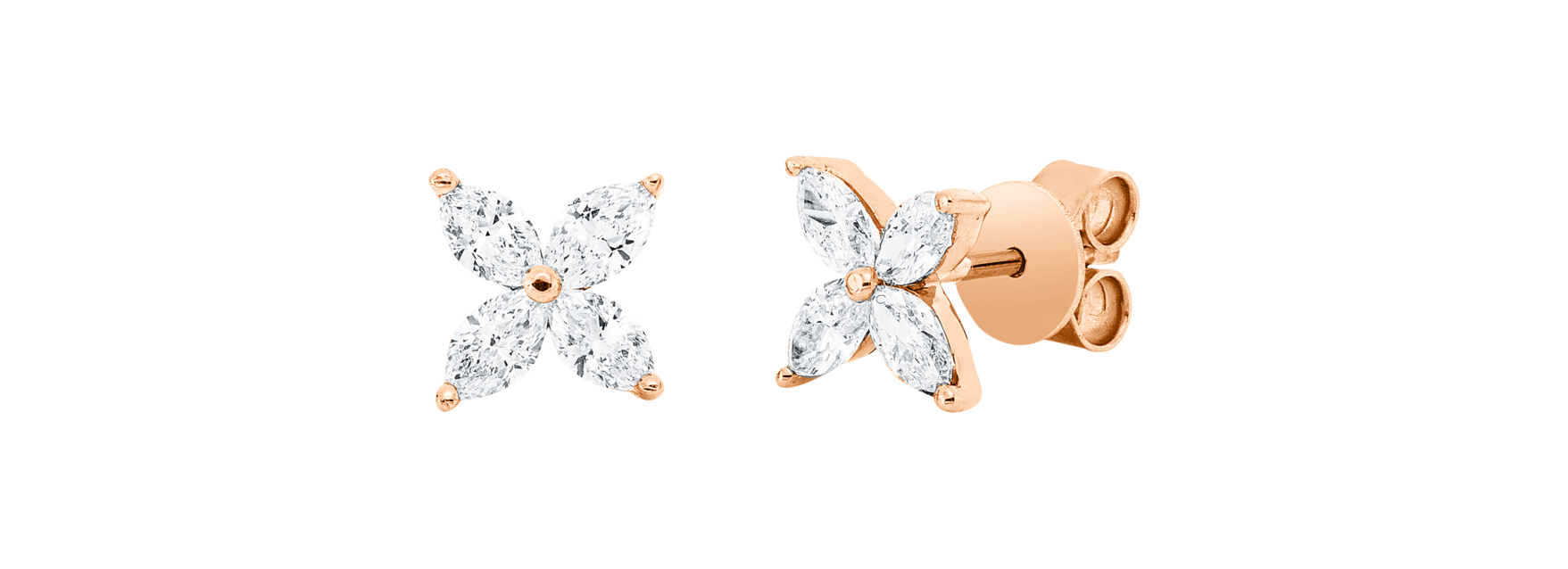 Brogle Classic diamond stud earrings