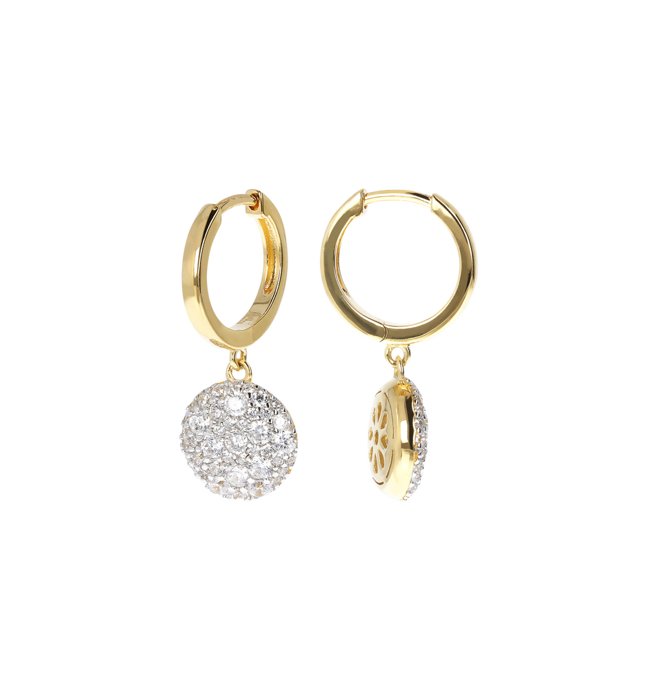 Bronzallure Golden hoop earrings