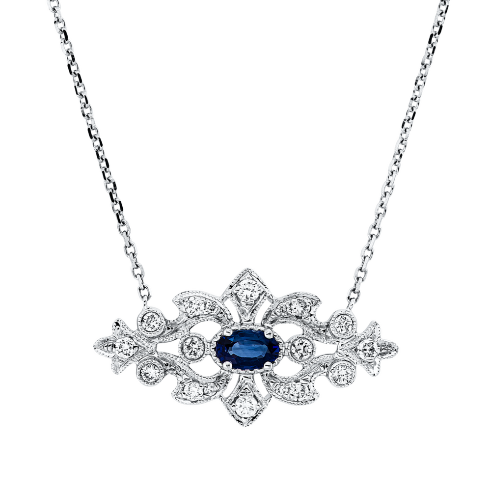 Brogle Classic necklace with sapphire pendant