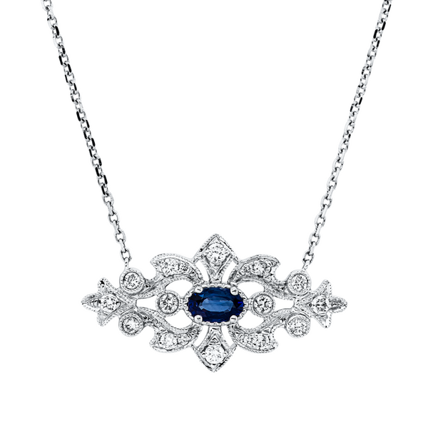 Brogle Classic necklace with sapphire pendant