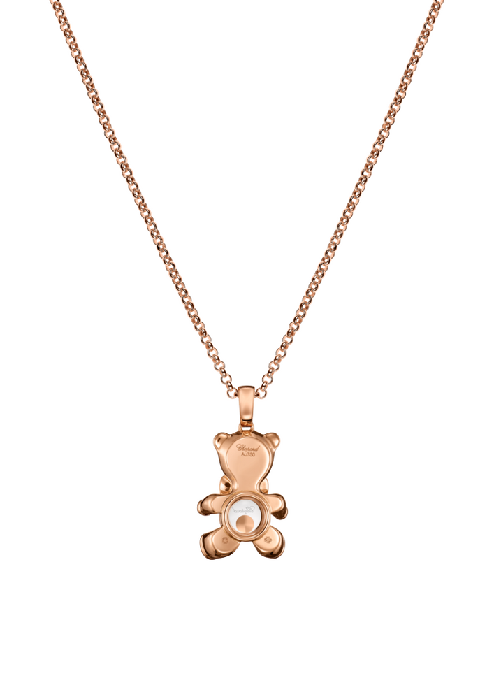 Chopard Happy Diamonds teddy bear necklace