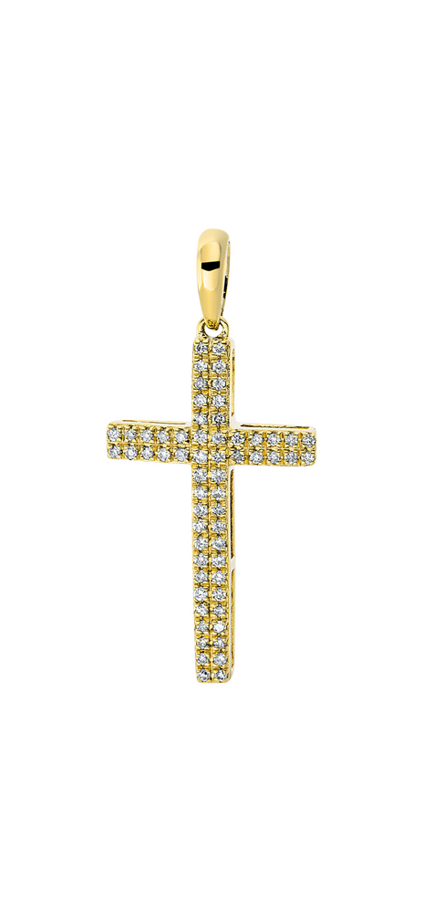 Brogle Classic Kreuzanhänger mit Diamanten