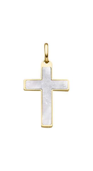 Brogle Classic Kreuzanhänger mit Perlmutt