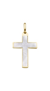 Brogle Classic cross pendant with mother-of-pearl Brogle Classic cross pendant with mother-of-pearl