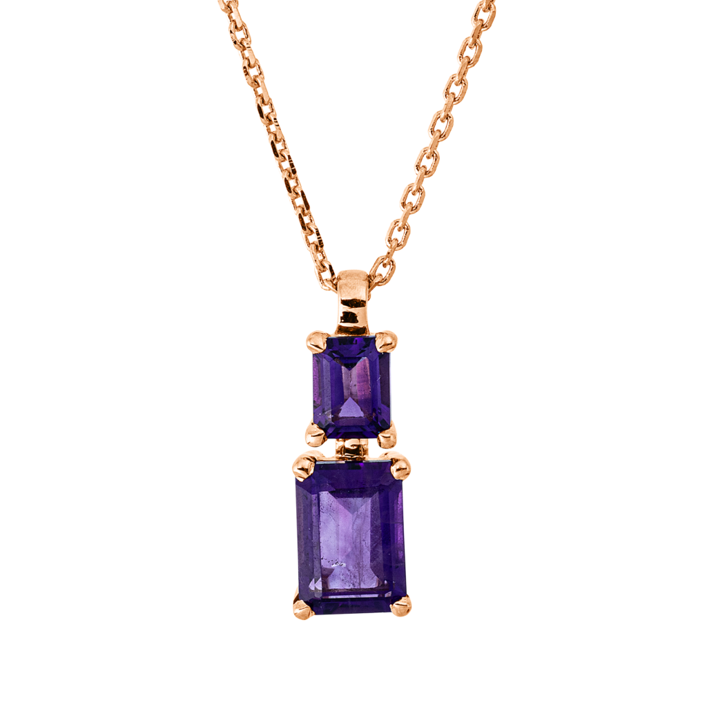 Brogle Classic necklace with amethyst pendant