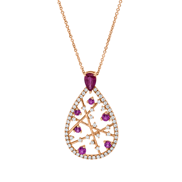 Brogle Classic Kette mit Rubinanhänger Brogle Classic Kette mit Rubinanhänger