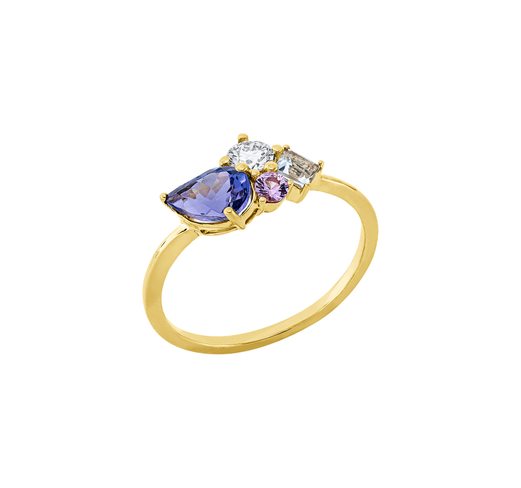 Brogle Classic colored stone ring