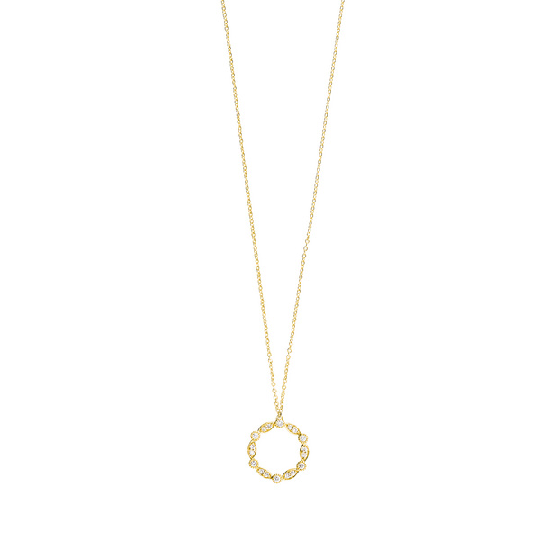 Brogle Classic gold chain with diamond pendant