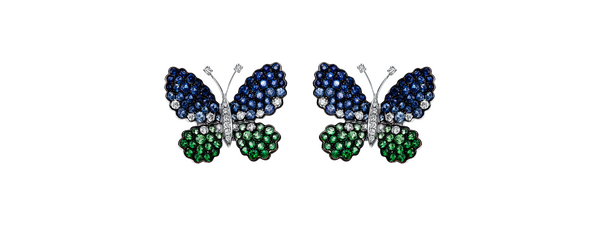 Brogle Selection Felicity stud earrings with colored stones