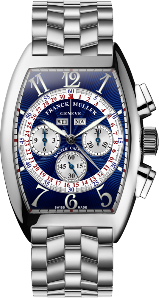 Franck Muller Cintrée Curvex Master Calendar Chronograph 47 x 34mm