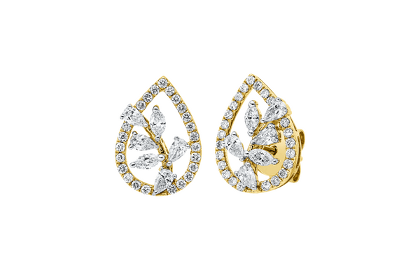 Brogle Classic Bicolor diamond stud earrings
