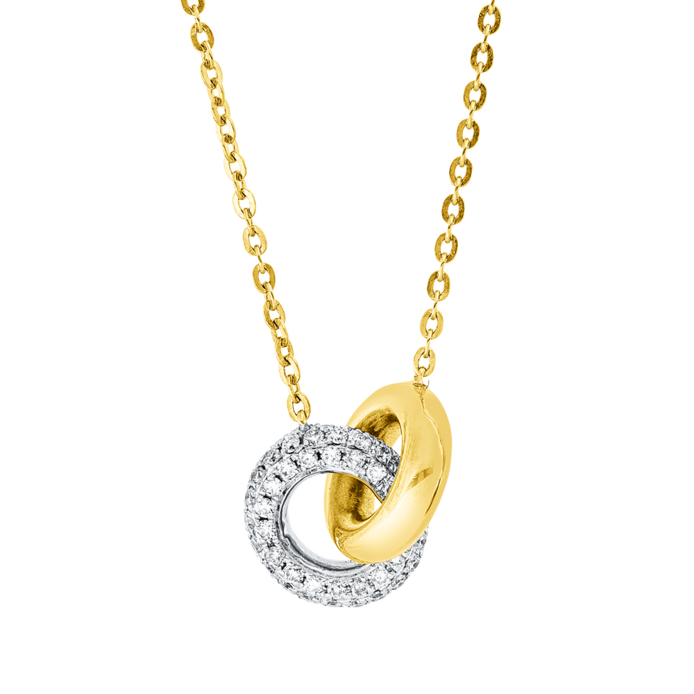 Brogle Classic Kette mit Bicolor Diamantanhänger