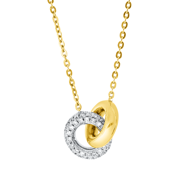 Brogle Classic Kette mit Bicolor Diamantanhänger Brogle Classic Kette mit Bicolor Diamantanhänger