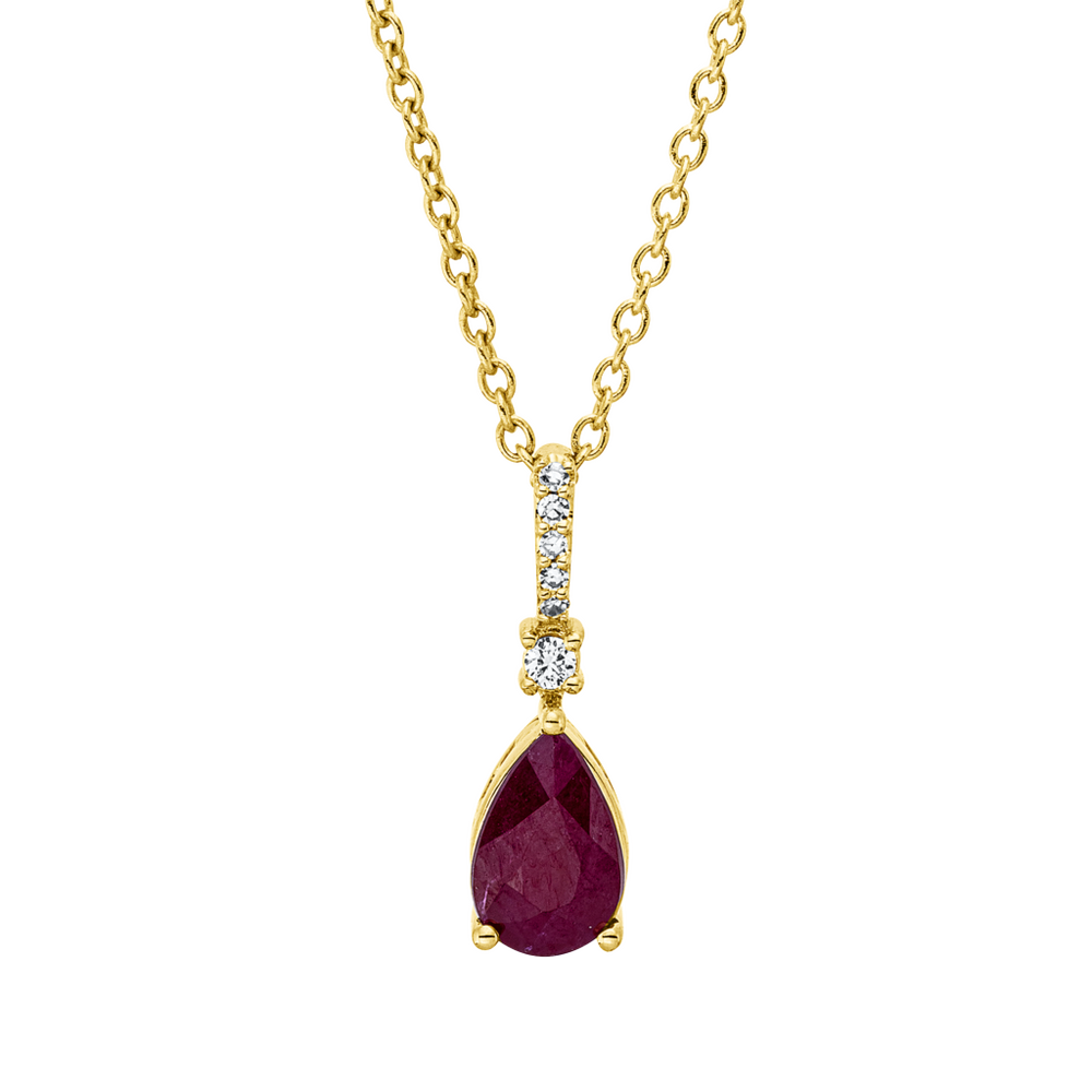 Brogle Classic Kette mit Rubinanhänger
