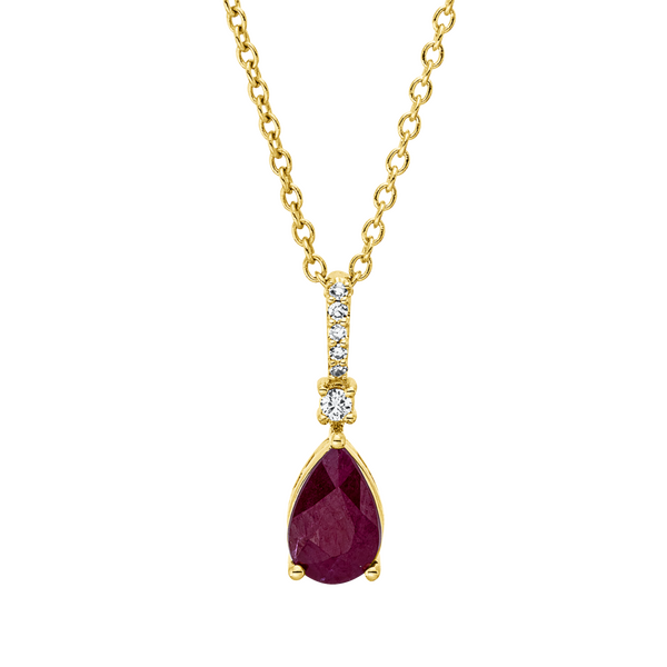Brogle Classic Kette mit Rubinanhänger Brogle Classic Kette mit Rubinanhänger
