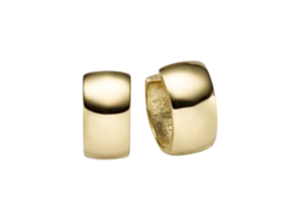 Brogle Classic gold hoop earrings 7mm Brogle Classic gold hoop earrings 7mm