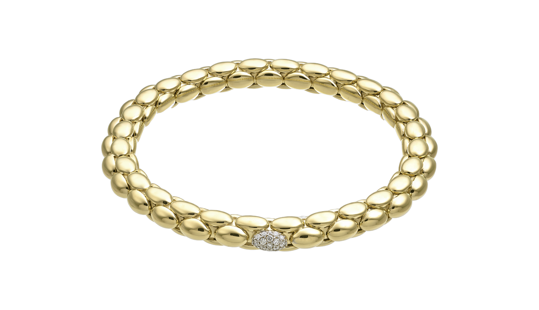Chimento Stretch Spring Two-Tone Flexible Bracelet