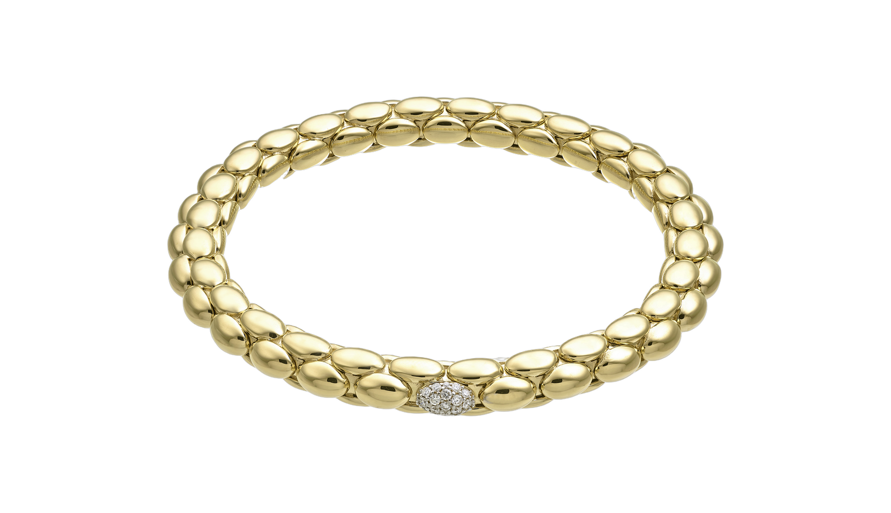Chimento Stretch Spring Two-Tone Flexible Bracelet