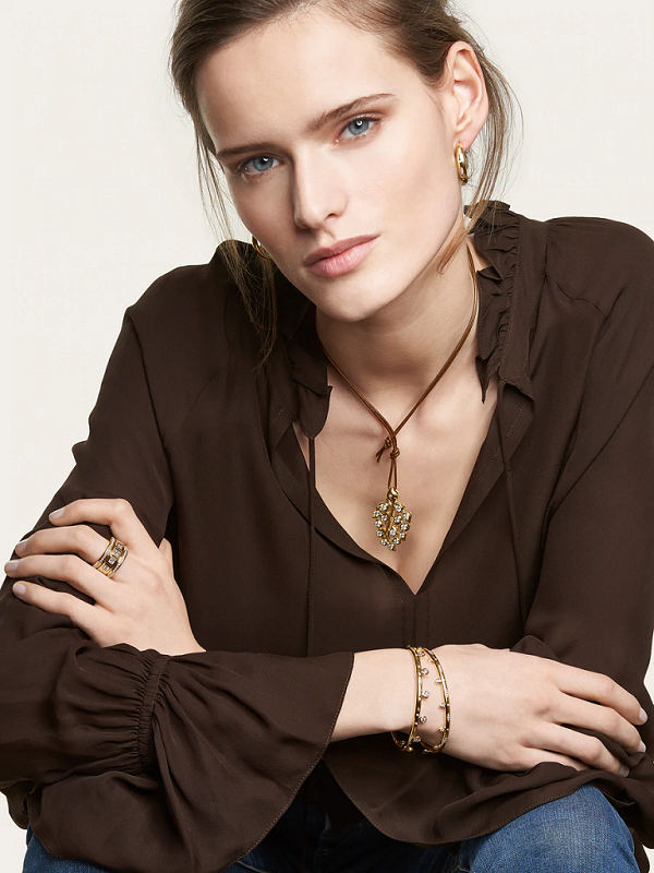 Tamara Comolli Snowflakes Leaf Pendant Tamara Comolli Snowflakes Leaf Pendant