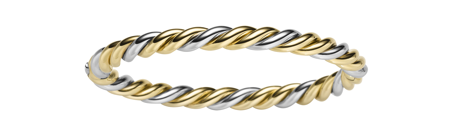 Brogle Classic Bicolor Gold Bangle 6mm Brogle Classic Bicolor Gold Bangle 6mm
