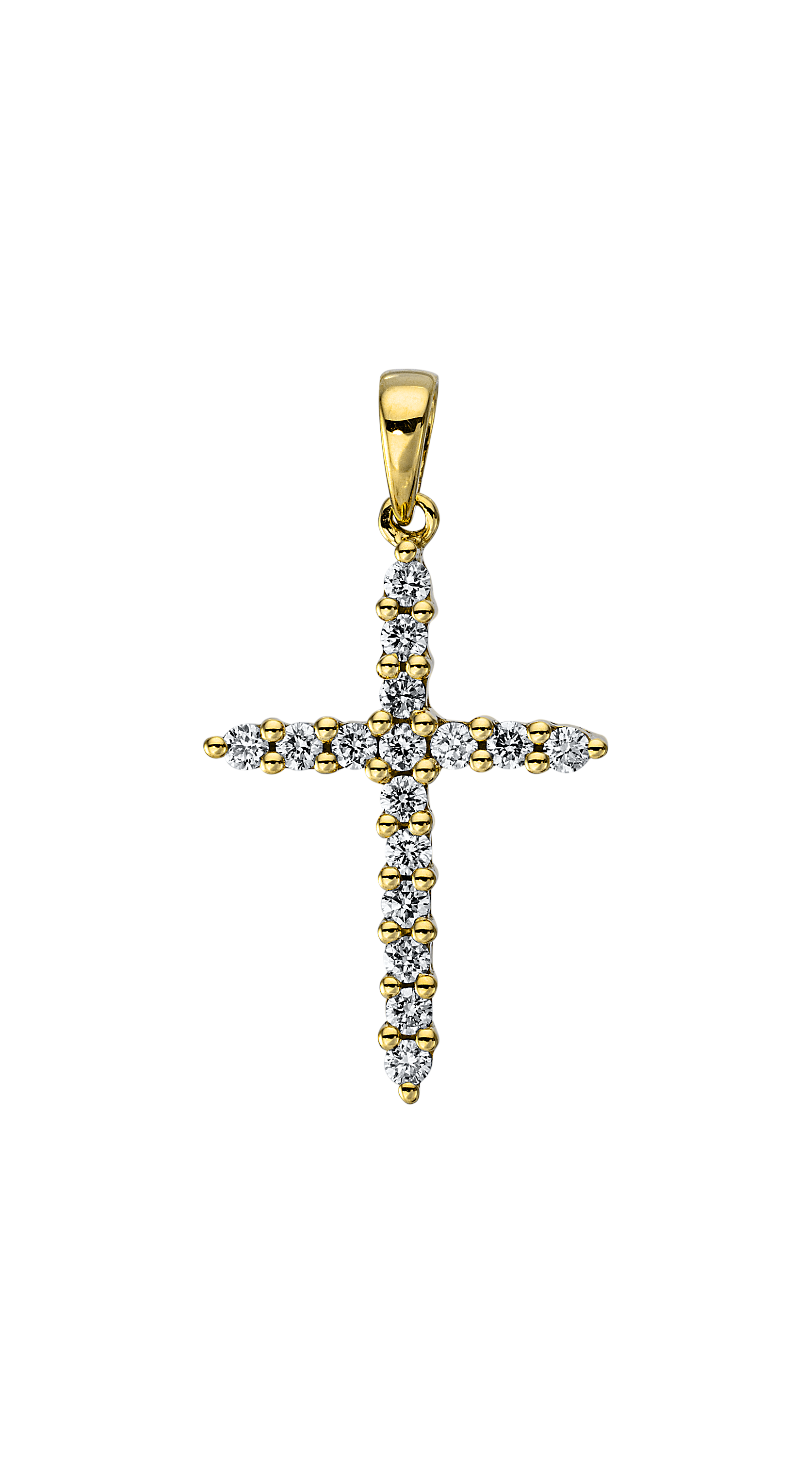 Brogle Classic cross pendant with diamonds Brogle Classic cross pendant with diamonds