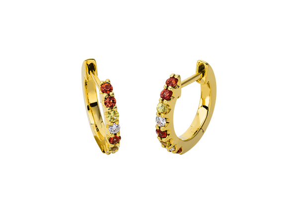 Brogle Classic sapphire hoop earrings Brogle Classic sapphire hoop earrings