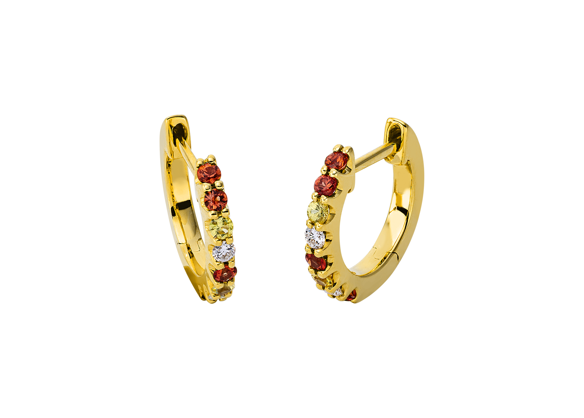 Brogle Classic sapphire hoop earrings Brogle Classic sapphire hoop earrings