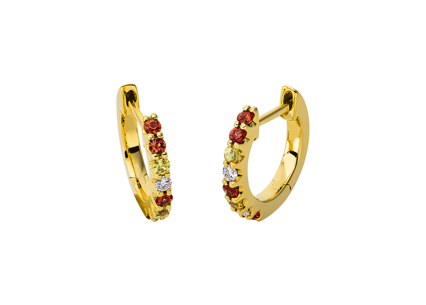 Brogle Classic sapphire hoop earrings Brogle Classic sapphire hoop earrings