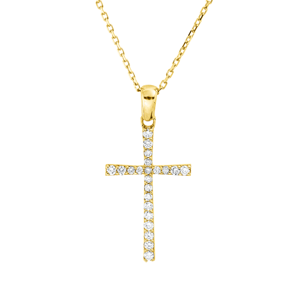 Brogle Classic Kette mit Diamantkreuz