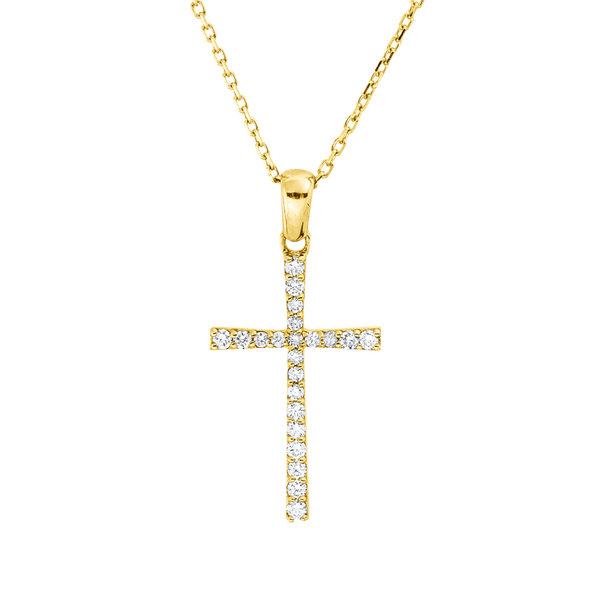 Brogle Classic Kette mit Diamantkreuz Brogle Classic Kette mit Diamantkreuz