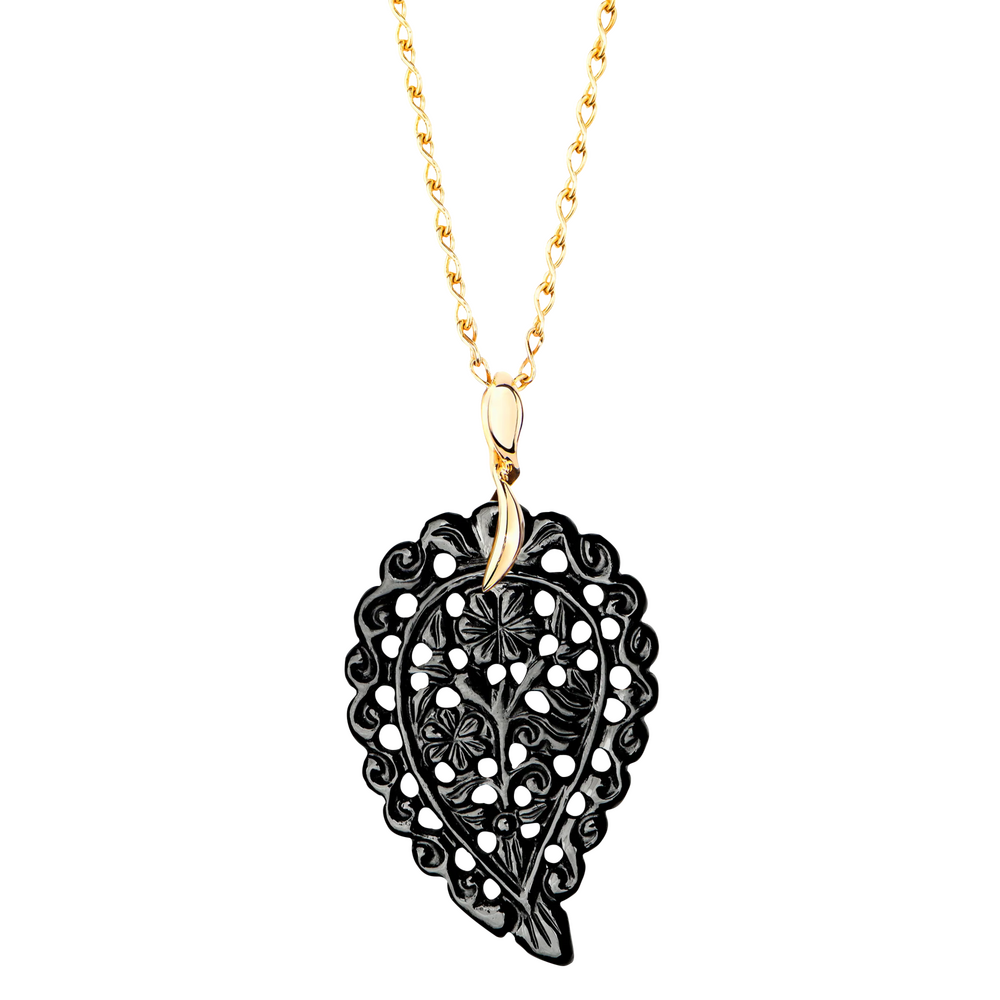 Tamara Comolli India Leaf Onyx M Anhänger Tamara Comolli India Leaf Onyx M Anhänger