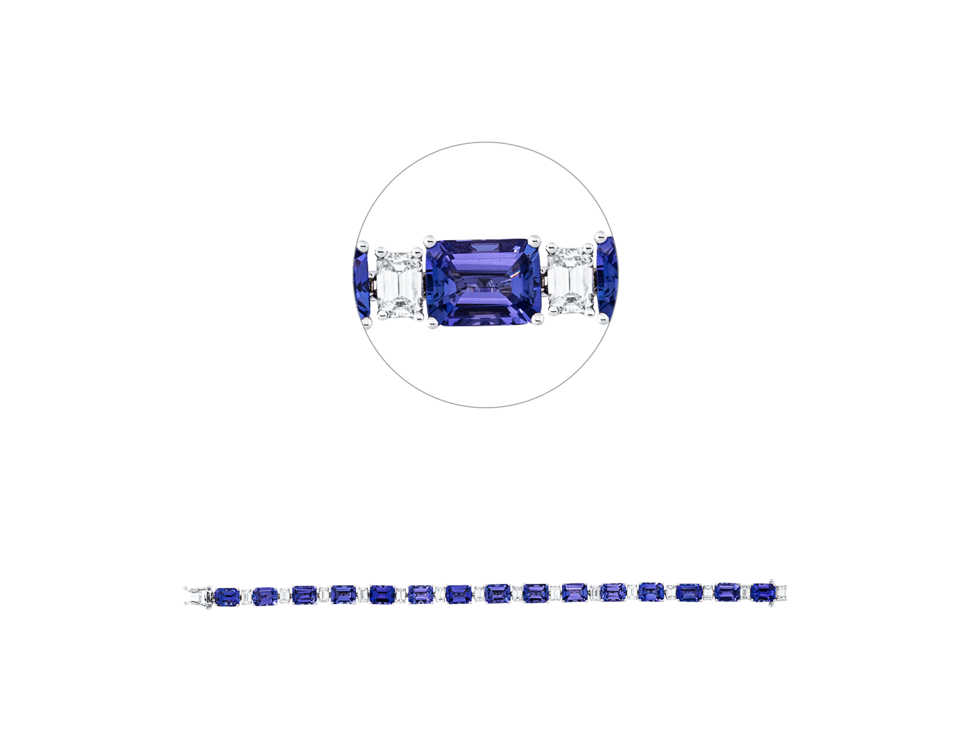 Brogle Selection Tansanitarmband