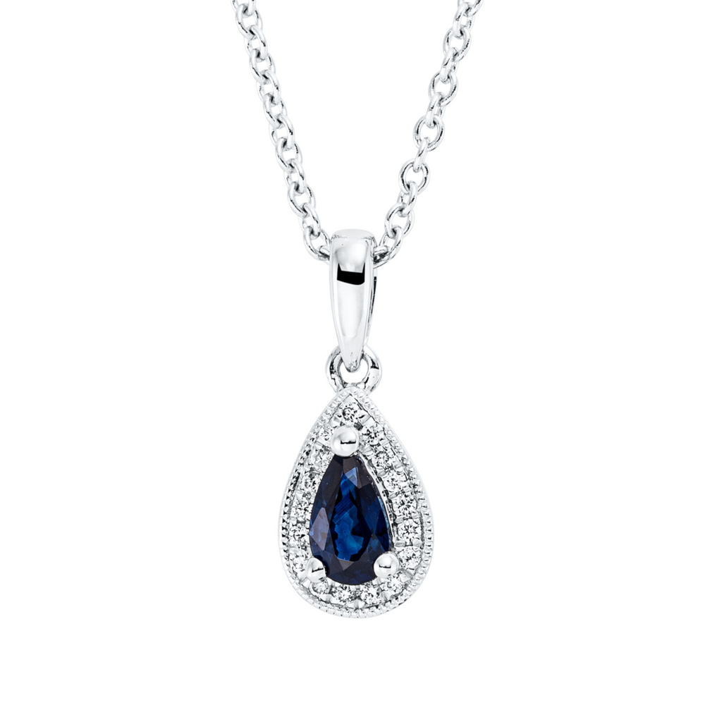 Brogle Classic necklace with sapphire pendant