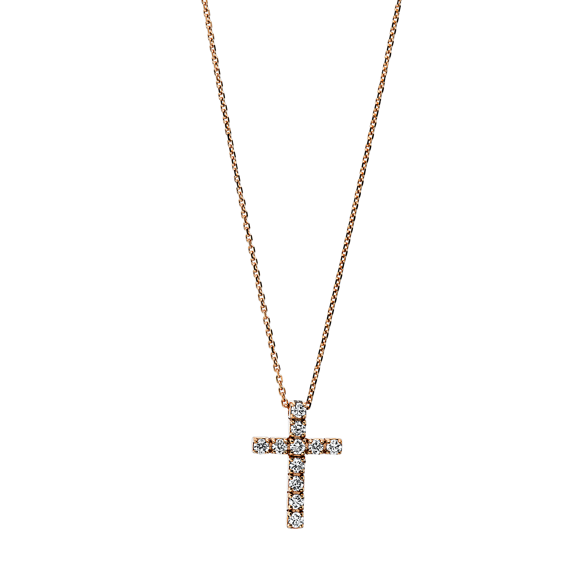 Brogle Classic Kette mit Diamantkreuz Brogle Classic Kette mit Diamantkreuz