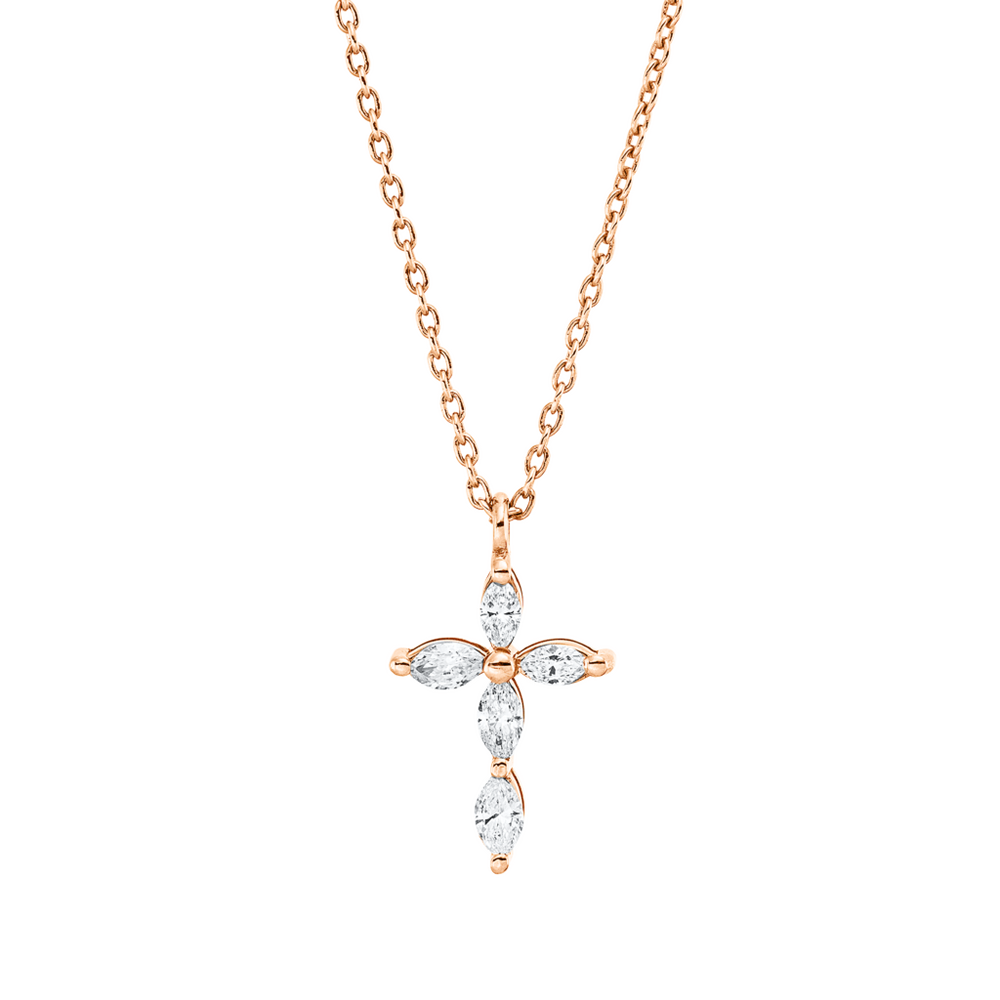 Brogle Classic necklace with diamond cross Brogle Classic necklace with diamond cross