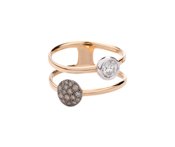 PAC3051 O6BWR DB0BR 020 Pomellato sabbia ring rose gold 18kt diamond brown diamond adc4e4aa08218481b