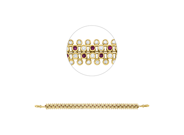 Brogle Selection ruby bracelet