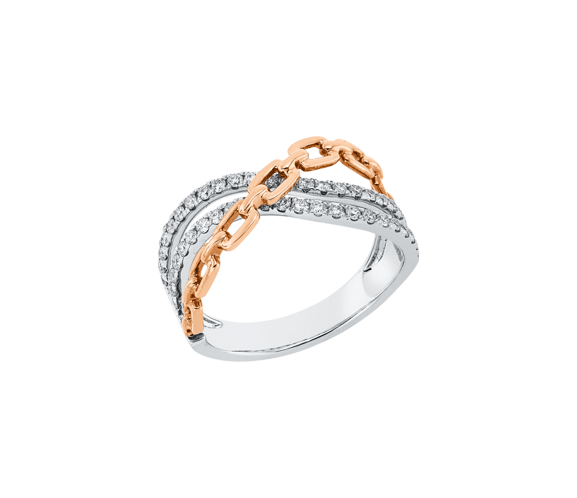 Brogle Classic Bicolor Diamond Ring