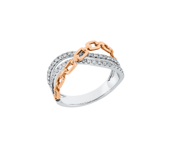 Brogle Classic Bicolor Diamond Ring